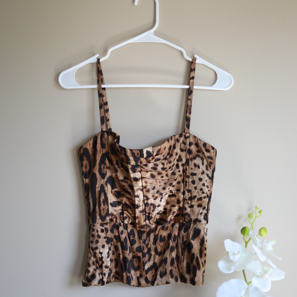 Dolce & Gabbana | Corset Tank in Leopard